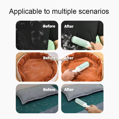 Pet Hair Remover Clothes Electrostatic Multi-Purpose Brush- Cat Dog Hair Sticker Roller Sticker Self-Cleaning Lint Hair Remover