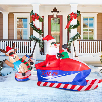 8.5 FT Christmas Inflatables Outdoor Decorations, Funny Christmas Inflatables Sa