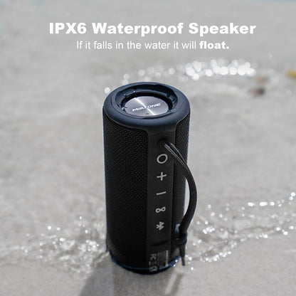 Boombox Outdoor Portable Bluetooth Speaker Waterproof Wireless Speakers - Black