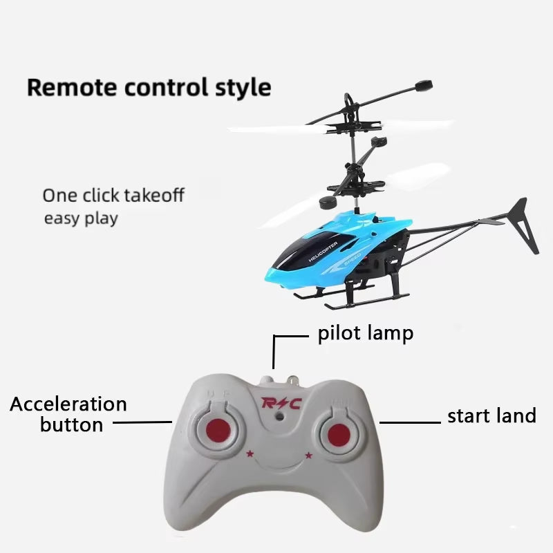 Rechargeable Mini RC Drone- Remote Safe Fall-Resistant RC Helicopters Drone Children Toys