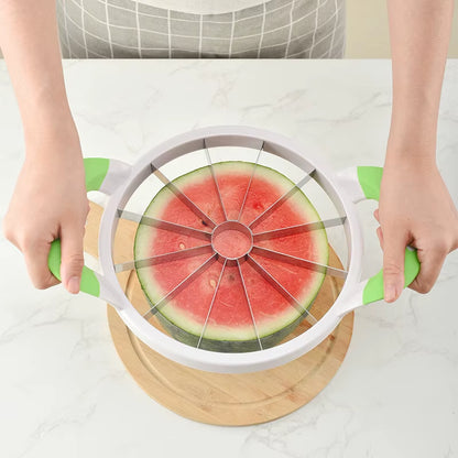 Watermelon Slicer Cutter- Stainless Steel Fruit Apple Divider Peeler- Apple Corer Slicer Cabbage Cutting Tools Kitchen Accessories